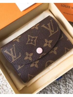 Louis Vuitton Replica Monogram Canvas Envelop Rosalie Coin Purse M62361 Pale Pink