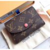 Louis Vuitton Replica Monogram Canvas Envelop Rosalie Coin Purse M62361 Pink