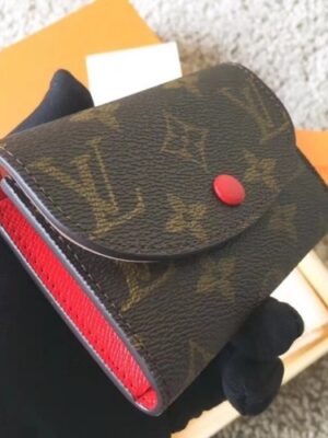 Louis Vuitton Replica Monogram Canvas Envelop Rosalie Coin Purse M62361 Red