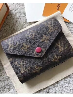 Louis Vuitton Replica Monogram Canvas Envelop Victorine Wallet M41938 Fuchsia