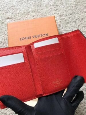 Louis Vuitton Replica Monogram Canvas Envelop Victorine Wallet M41938 Red