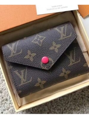 Louis Vuitton Replica Monogram Canvas Envelop Victorine Wallet M62360 Hot Pink