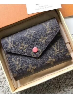 Louis Vuitton Replica Monogram Canvas Envelop Victorine Wallet M62360 Pink