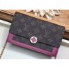 Louis Vuitton Replica Monogram Canvas Flore Chain Wallet M67404 Lie De Vin 2019