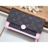 Louis Vuitton Replica Monogram Canvas Flore Chain Wallet M67405 Magnolia 2019