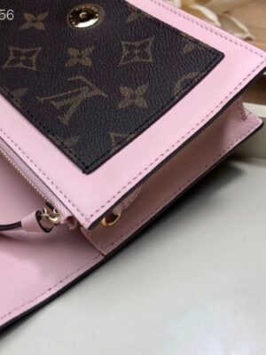 Louis Vuitton Replica Monogram Canvas Flore Chain Wallet M67405 Magnolia 2019