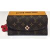 Louis Vuitton Replica Monogram Canvas Flower Stud Trim Emilie Wallet M64202 03 2017