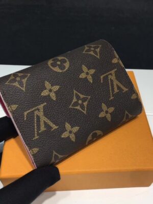 Louis Vuitton Replica Monogram Canvas Flower Stud Trim Victorine Wallet M41937 05 2017