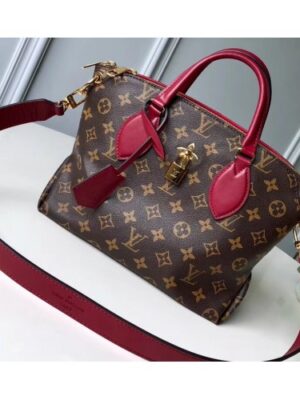 Louis Vuitton Replica Monogram Canvas Flower Zipped Tote BB Bag M44350 Lie de Vin 2019