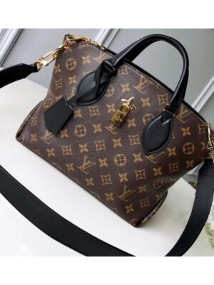 Louis Vuitton Replica Monogram Canvas Flower Zipped Tote BB Bag M44351 Noir 2019