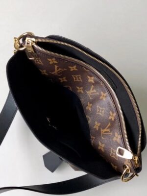 Louis Vuitton Replica Monogram Canvas Flower Zipped Tote BB Bag M44351 Noir 2019