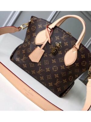 Louis Vuitton Replica Monogram Canvas Flower Zipped Tote BB Bag M44359 Beige 2019