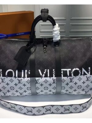 Louis Vuitton Replica Monogram Canvas Keepall Bandouliere 45 M41418 2017