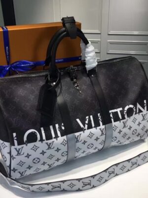 Louis Vuitton Replica Monogram Canvas Keepall Bandouliere 45 M41418 2017