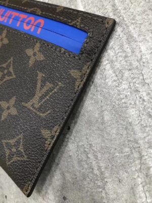 Louis Vuitton Replica Monogram Canvas Large Pouch Clutch Blue 2018