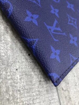 Louis Vuitton Replica Monogram Canvas Large Pouch Clutch Blue/Red 2018