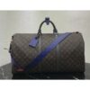 Louis Vuitton Replica Monogram Canvas Men's Keepall 55 Bag M43858 Blue 2018