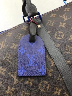 Louis Vuitton Replica Monogram Canvas Men's Keepall 55 Bag M43858 Blue 2018