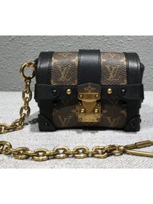 Louis Vuitton Replica Monogram Canvas Mini Malle Chain Bag 2018