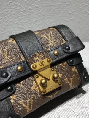 Louis Vuitton Replica Monogram Canvas Mini Malle Chain Bag 2018