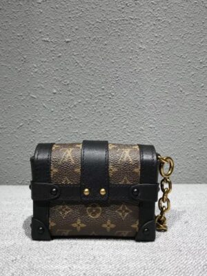 Louis Vuitton Replica Monogram Canvas Mini Malle Chain Bag 2018