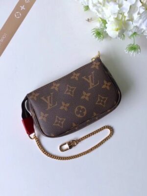 Louis Vuitton Replica Monogram Canvas Mini Pochette Accessoires Bag Lions Print M63830