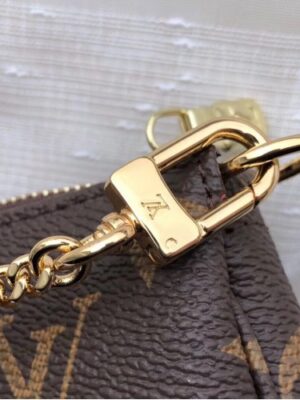 Louis Vuitton Replica Monogram Canvas Mini Pochette Accessoires Bag Lions Print M63830