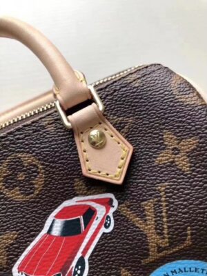 Louis Vuitton Replica Monogram Canvas Nano Speedy Pink/Blue 2017