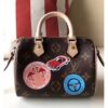 Louis Vuitton Replica Monogram Canvas Nano Speedy Pink/Blue 2017