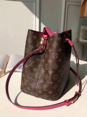 Louis Vuitton Replica Monogram Canvas NeoNoe Bag M43570 Fuchsia 2018