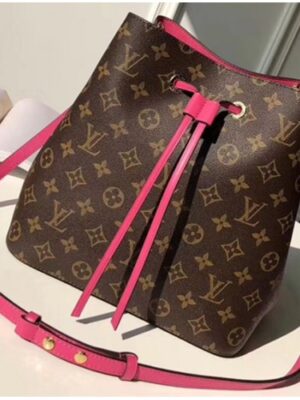 Louis Vuitton Replica Monogram Canvas NeoNoe Bag M43570 Fuchsia 2018