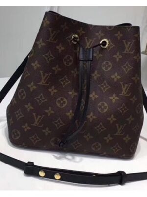 Louis Vuitton Replica Monogram Canvas NeoNoe Bag M44020 Black 2018