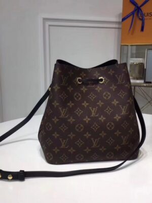 Louis Vuitton Replica Monogram Canvas NeoNoe Bag M44020 Black 2018