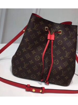 Louis Vuitton Replica Monogram Canvas NeoNoe Bag M44021 Red 2018