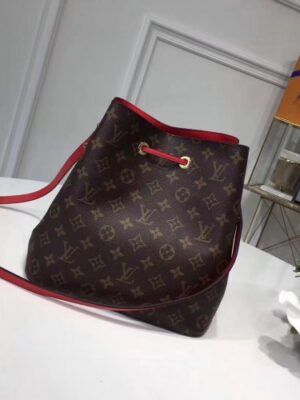 Louis Vuitton Replica Monogram Canvas NeoNoe Bag M44021 Red 2018