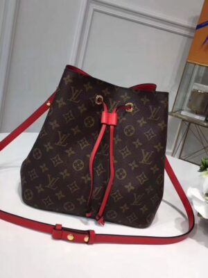 Louis Vuitton Replica Monogram Canvas NeoNoe Bag M44021 Red 2018