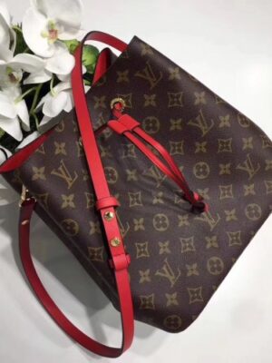 Louis Vuitton Replica Monogram Canvas NeoNoe Bag M44021 Red 2018