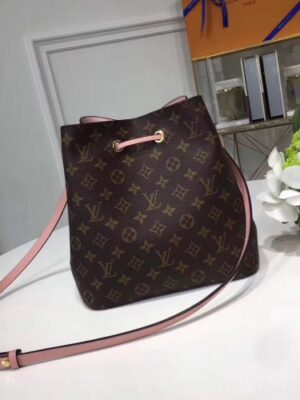 Louis Vuitton Replica Monogram Canvas NeoNoe Bag M44022 Pink 2018