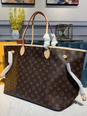 Louis Vuitton Replica Monogram Canvas Neverfull GM Tote M40991 Pink