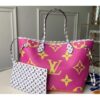 Louis Vuitton Replica Monogram Canvas Neverfull MM Tote Bag M44588 Pink/Lilac 2019