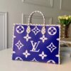 Louis Vuitton Replica Monogram Canvas Onthego Tote Bag Blue 2019