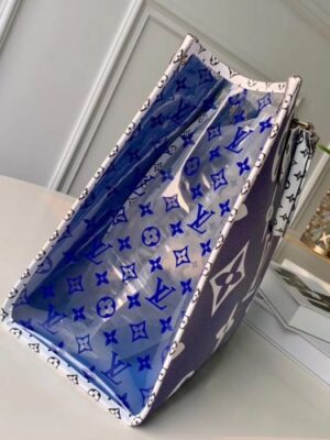 Louis Vuitton Replica Monogram Canvas Onthego Tote Bag Blue 2019