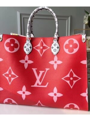 Louis Vuitton Replica Monogram Canvas Onthego Tote Bag M44569 Rouge 2019