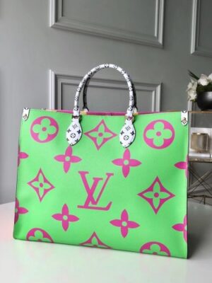 Louis Vuitton Replica Monogram Canvas Onthego Tote Bag M44570 green 2019