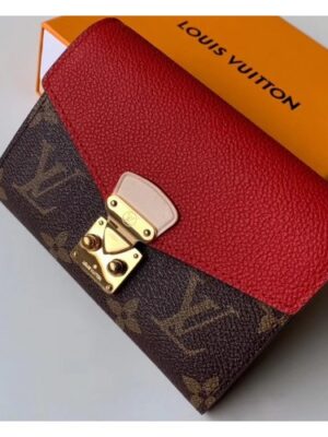 Louis Vuitton Replica Monogram Canvas Pallas Compact Wallet M67478 Cerise 2019