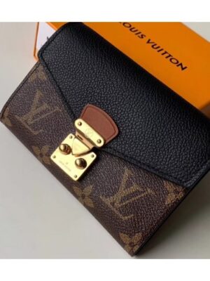 Louis Vuitton Replica Monogram Canvas Pallas Compact Wallet M67479 Noir 2019