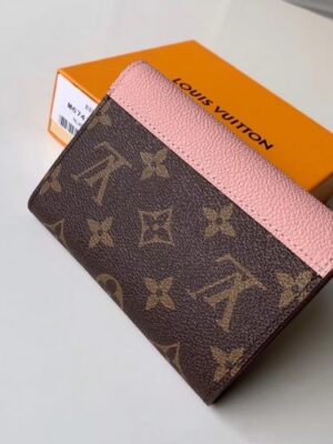 Louis Vuitton Replica Monogram Canvas Pallas Compact Wallet Pink 2019