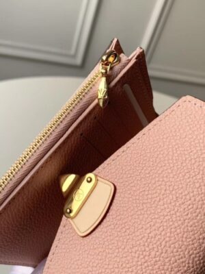 Louis Vuitton Replica Monogram Canvas Pallas Compact Wallet Pink 2019