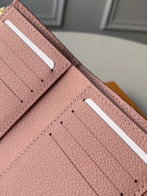 Louis Vuitton Replica Monogram Canvas Pallas Compact Wallet Pink 2019