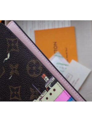 Louis Vuitton Replica Monogram Canvas Passport Cover M62089 Pink/Blue